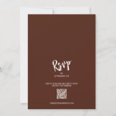 秋のフローラコラージュすべての結婚式の招待 招待状 (裏面)