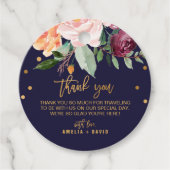 秋のフローラサンキューウェルカムバッグ結婚ズ フェイバータグ (正面)