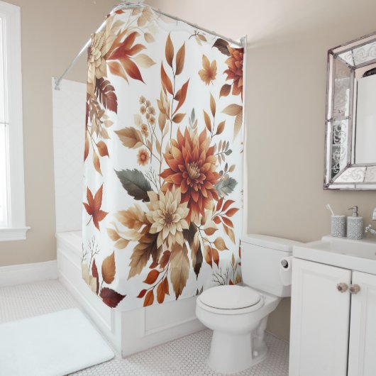 秋のフローラシャワーカーテン シャワーカーテン (インサイチュ)