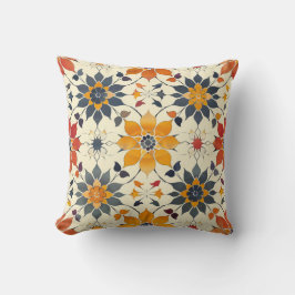 秋のフローラタイル クッション
