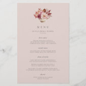 秋のフローラティーカップ秋ブライダルシャワーメニュー (正面)