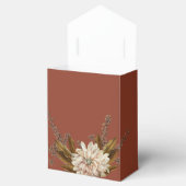 秋のフローラテラコッタウォーターカラー秋の結婚式 フェイバーボックス (オープン)