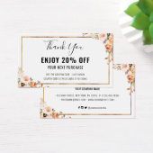 秋のフローラテラコッタビジネスロゴ (デスク)