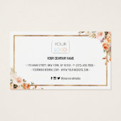 秋のフローラテラコッタビジネスロゴ (裏面)