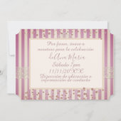 秋のフローラデボルゴニアキンセアニェラセレブシオン 招待状 (裏面)