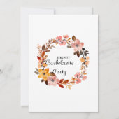 秋のフローラバチェロレッテ招待状 招待状 (裏面)