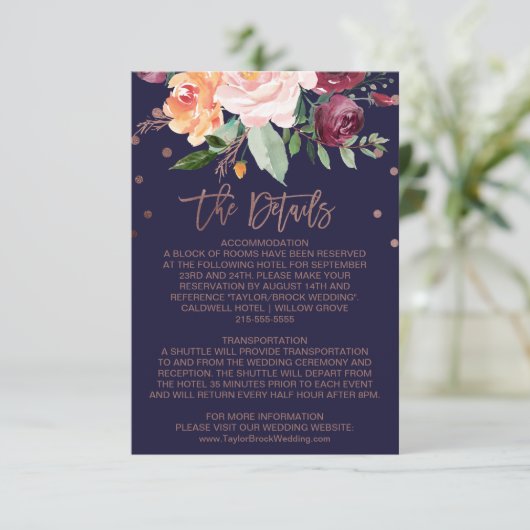 秋のフローラバラ結婚金ゴールドの詳細 エンクロージャーカード (スタンド正面)