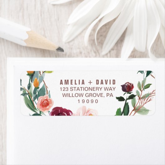 秋のフローラバラ金ゴールド結婚ライト ラベル (インサイチュ)