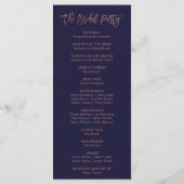 秋のフローラバラ金ゴールド結婚式 プログラム (裏面)