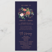 秋のフローラバラ金ゴールド結婚式 プログラム (正面)