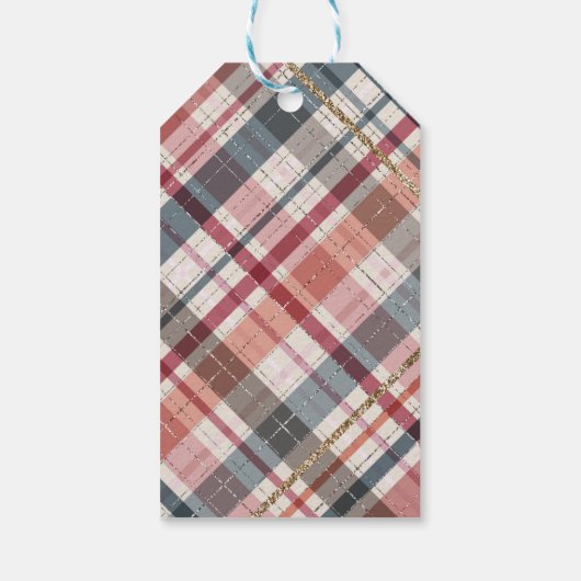 秋のフローラフクロウサンキューメッセージカード ギフトタグ (裏面)