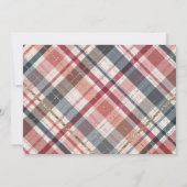 秋のフローラフクロウ誕生日 招待状 (裏面)