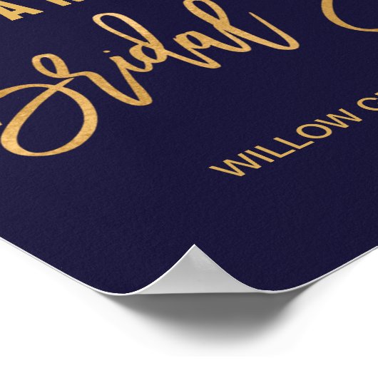 秋のフローラブライダルシャワーへようこそ ポスター (角)