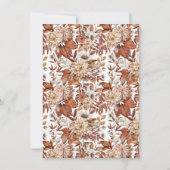 秋のフローラブライダルシャワーゲーム 招待状 (裏面)