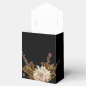 秋のフローラブラックウォーターカラー秋の結婚式 フェイバーボックス (オープン)