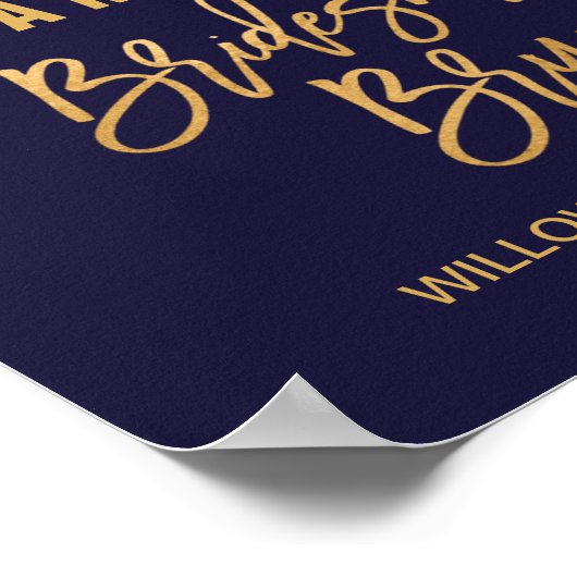 秋のフローラブリデスメイドズブランチへようこそ ポスター (角)