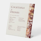 秋のフローラブルゴーニュ結婚ークリームズドリンクバー 台座サイン (正面)