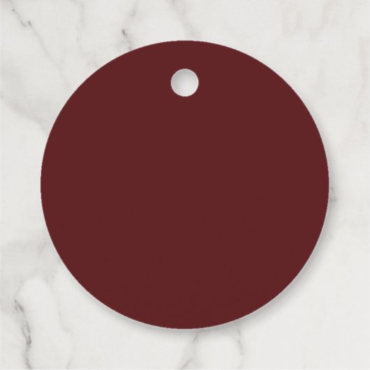 秋のフローラブルゴーニュ結婚ークリーム フェイバータグ (裏面)