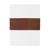 秋のフローラブーケマーブルブラウン結婚ズ 招待状ベリーバンド (裏面例)