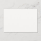 秋のフローラベビーシャワー アドバイスカード (裏面)