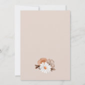 秋のフローラベビーシャワー 招待状 (裏面)