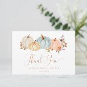 秋のフローラボホーカンプキンスブライダルシャワー サンキューカード (スタンド正面)