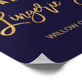 秋のフローラランジェリーシャワーウェルカム ポスター (角)