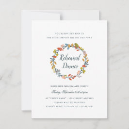 秋のフローラリハーサルディナー 招待状