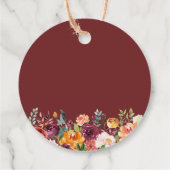 秋のフローラリースカボチャ金ゴールドサンキュー フェイバータグ (裏面)