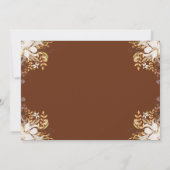 秋のフローラリースバプテスマ写真サンキューカード サンキューカード (裏面)