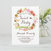 秋のフローラリースSweet sixteen招待状 招待状 (スタンド正面)