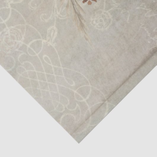 秋のフローラ与え感謝していグレーのデコページ 薄葉紙 (詳細)