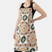 秋のフローラ幾何学的、ヴィンテージシームレス。 エプロン (インサイチュ)