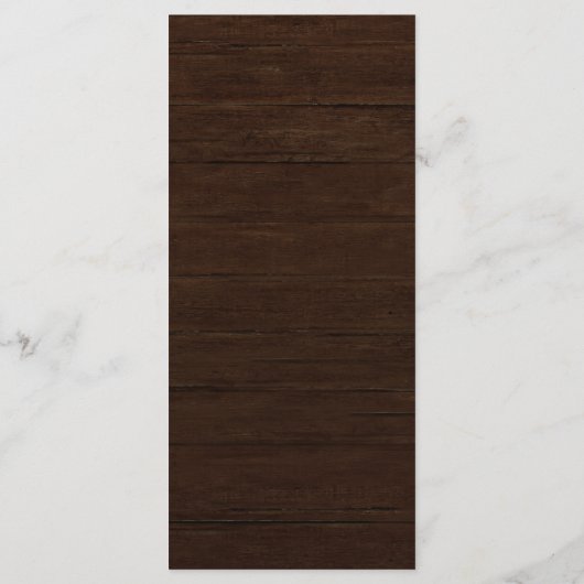 秋のフローラ感謝祭ディナーカード メニュー (裏面)