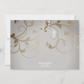 秋のフローラ感謝祭ディナー招待状 招待状 (裏面)