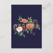 秋のフローラ披露宴エンクロージャカード エンクロージャーカード (裏面)