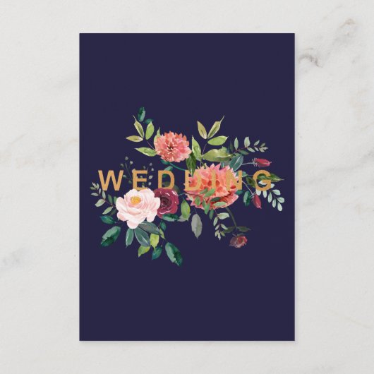 秋のフローラ披露宴エンクロージャカード エンクロージャーカード (裏面)