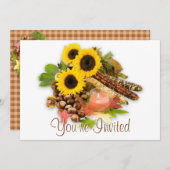 秋のフローラ整備招待状 招待状 (正面/裏面)