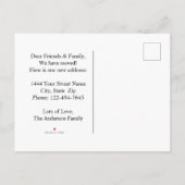 秋のフローラ新住所の引越し案内 案内ポストカード (裏面)