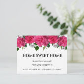 秋のフローラ新住所の引越し案内 案内ポストカード (スタンド正面)