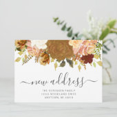 秋のフローラ水の色の家族の写真の移動 案内状 (スタンド正面)