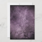 秋のフローラ水彩プラムフラワーハロウィーン 招待状 (裏面)