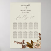 秋のフローラ水色表 ポスター (正面)