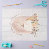 秋のフローラ秋ホワイトカボチャの葉のデコページ 薄葉紙 (クラフト)