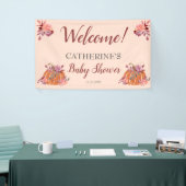 秋のフローラ素朴カボチャ赤ちゃんシャワーへようこそ 横断幕 (トレードショー)