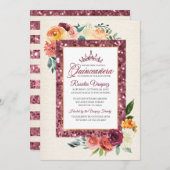 秋のフローラ素朴シークインキンセアニェラ招待状 招待状 (正面/裏面)