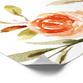 秋のフローラ素朴リハーサルのディナーウェルカム ポスター (角)