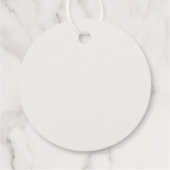 秋のフローラ素朴秋インラブブライダルシャワー フェイバータグ (裏面)