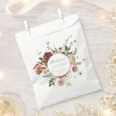 秋のフローラ結婚に感謝 フェイバーバッグ (クリップ留めされた状態)