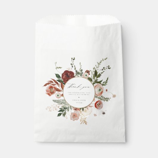 秋のフローラ結婚に感謝 フェイバーバッグ (正面)